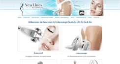 Desktop Screenshot of newlinesbeauty.com