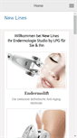 Mobile Screenshot of newlinesbeauty.com